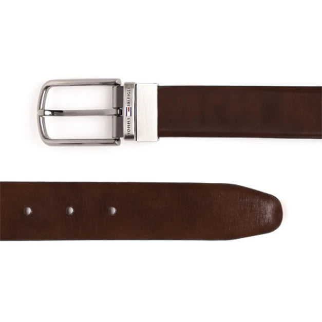 Tommy Hilfiger Kalmath Men's Classic Leather Reversible Belt Black+Brown