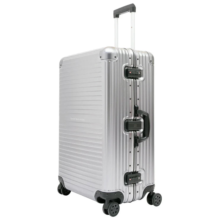 Tommy Hilfiger Titanium Series Aluminum Hard Luggage Grey