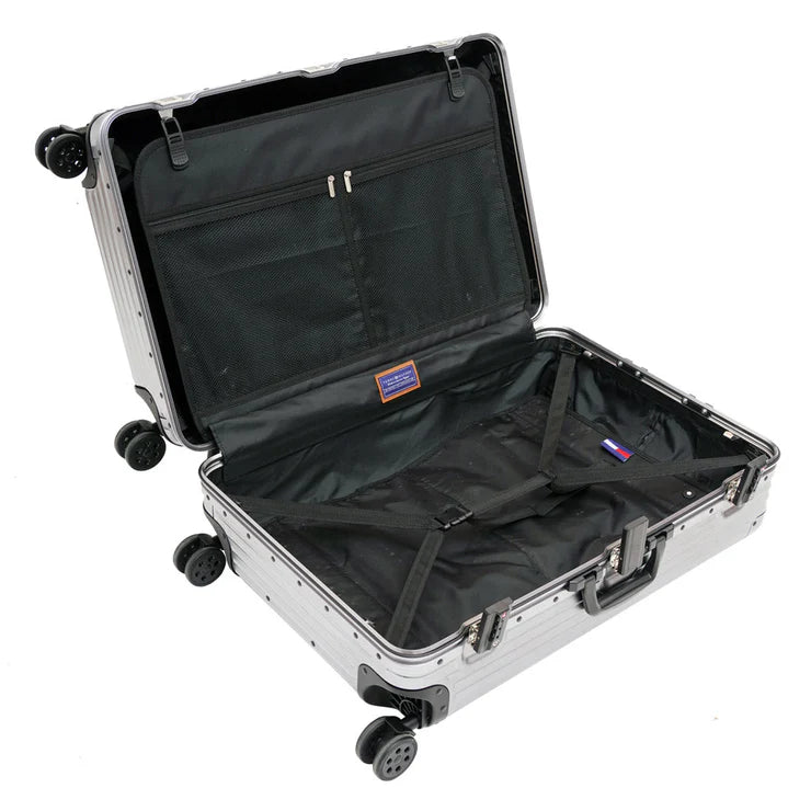 Tommy Hilfiger Titanium Series Aluminum Hard Luggage Grey