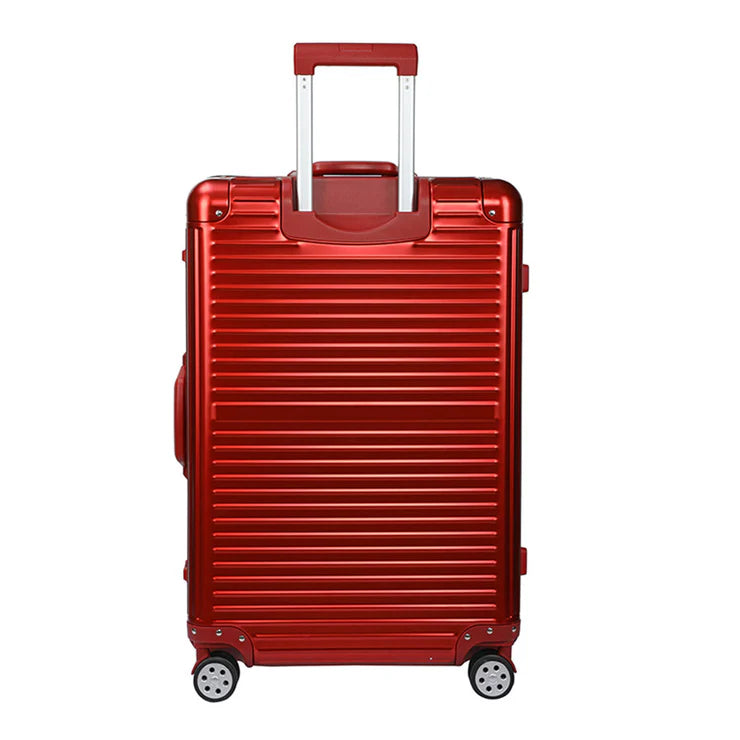 Tommy Hilfiger Titanium Series Aluminum Hard Luggage Red