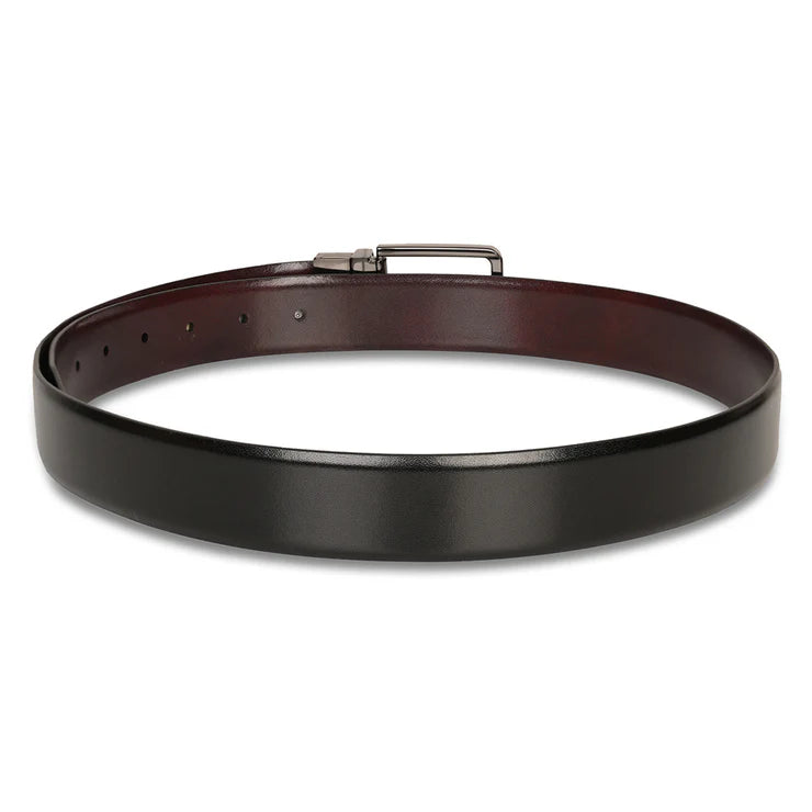 Tommy Hilfiger Troy Men Leather Reversible Belt Black+Wine