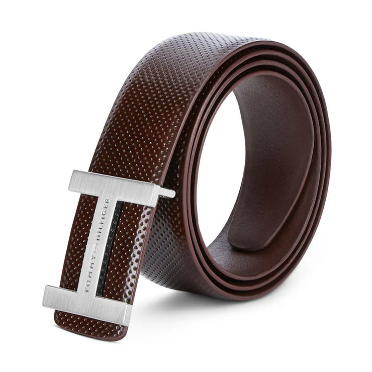 Tommy Hilfiger Enfield Men's Classic Formal Leather Belt Brown