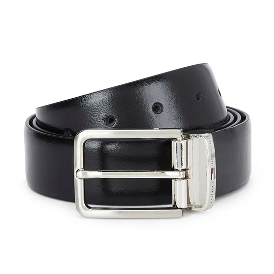 Tommy Hilfiger Fresno Plus Men's Formal Leather Belt Black+Brown