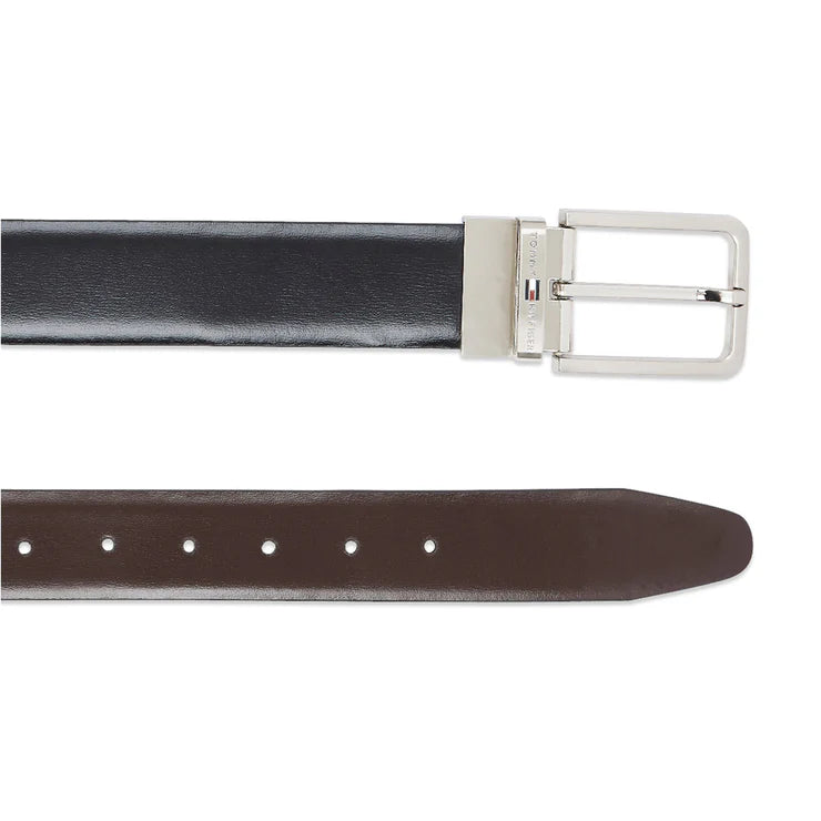 Tommy Hilfiger Fresno Plus Men's Formal Leather Belt Black+Brown