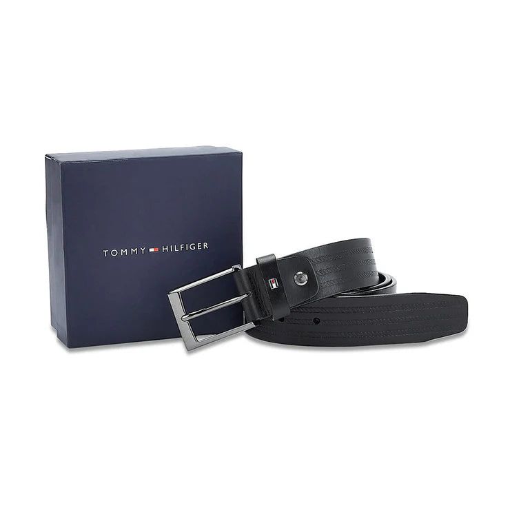 Tommy Hilfiger Caiman Men's Non Reversible Belt Black