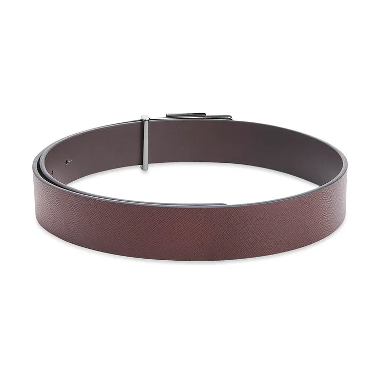 Tommy Hilfiger Filson Textured Men's Leather Belt Brown