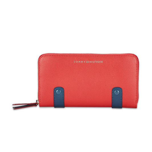 Tommy Hilfiger Omaha Women's Genuine Leather Wallet Red