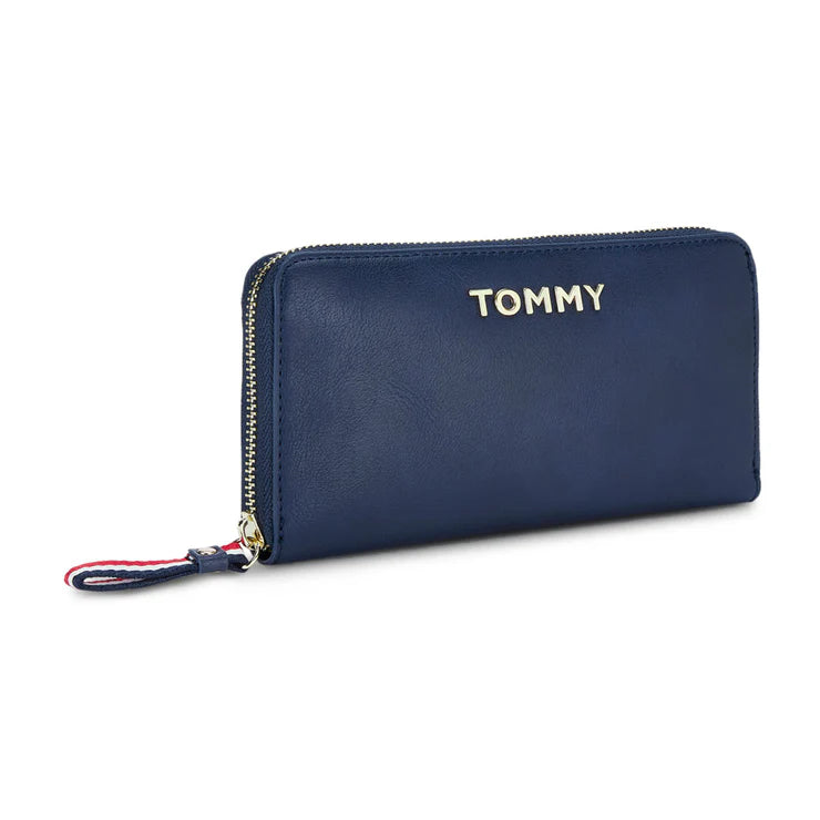 Tommy Hilfiger Classic Waco Women's Leather Wallet Navy