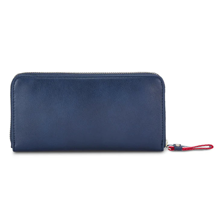 Tommy Hilfiger Classic Waco Women's Leather Wallet Navy