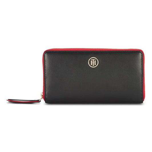 Tommy Hilfiger Coorg Stylish Women's Leather Wallet Black