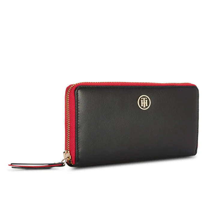 Tommy Hilfiger Coorg Stylish Women's Leather Wallet Black