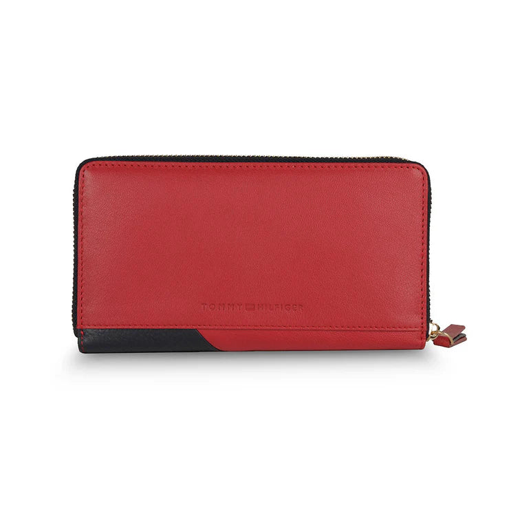 Tommy Hilfiger Kyoto Women's Leather Wallet Red