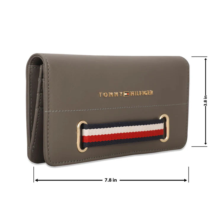 Tommy Hilfiger Sifaka Women's Vegan Leather Wallet Grey