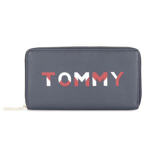 Tommy Hilfiger Rainier Contemporary Women's Leather Wallet Navy