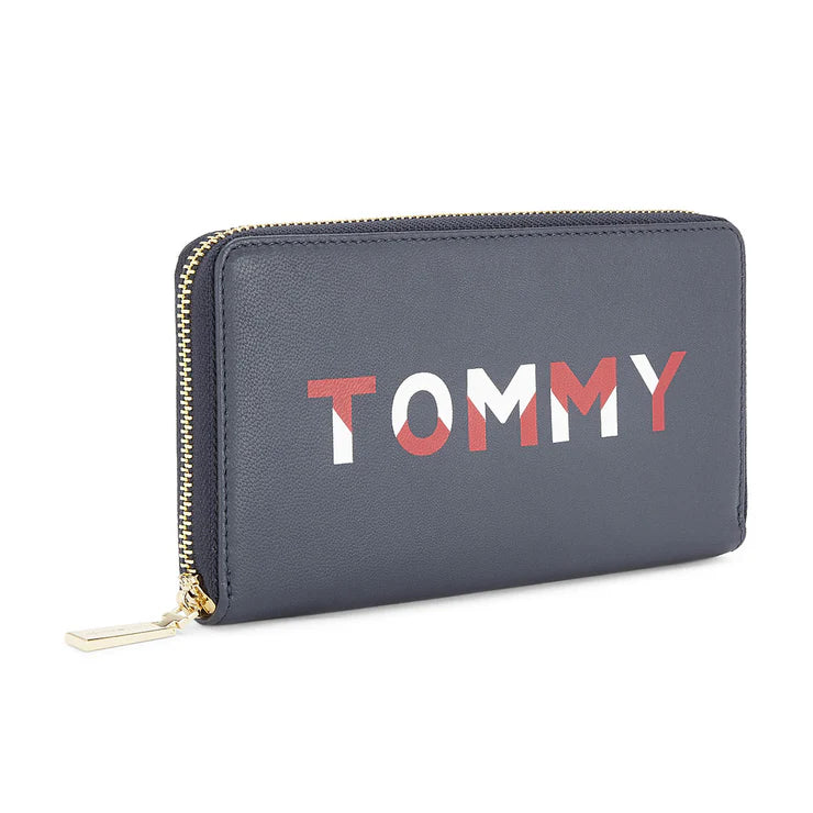 Tommy Hilfiger Rainier Contemporary Women's Leather Wallet Navy