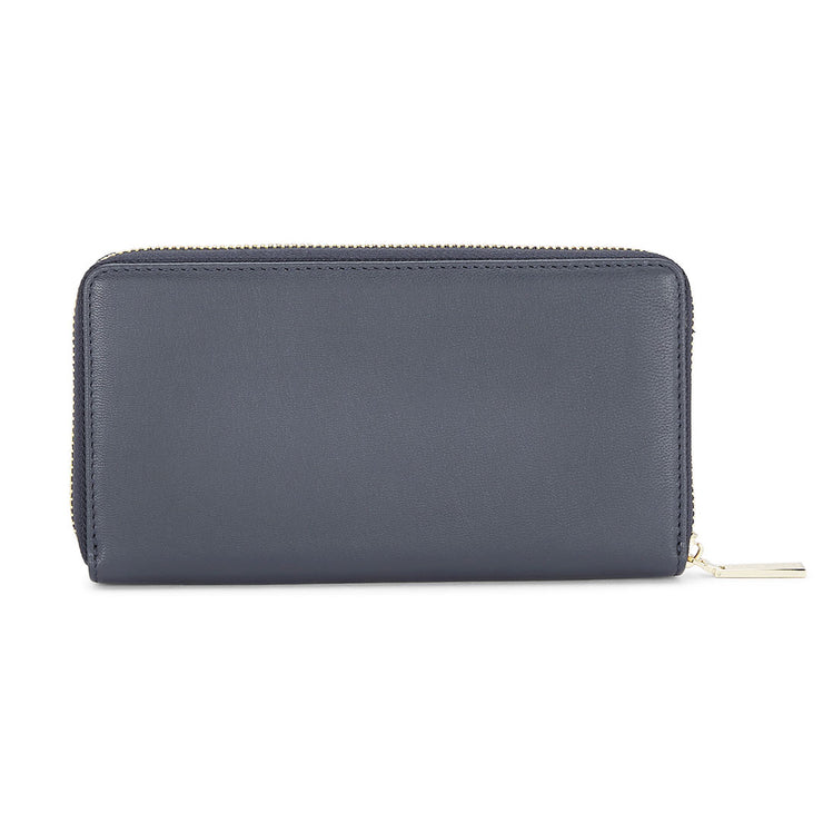 Tommy Hilfiger Rainier Contemporary Women's Leather Wallet Navy