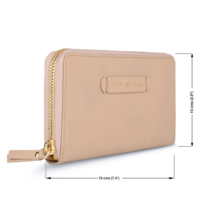 Tommy Hilfiger Nathalia Women's Leather Wallet Beige