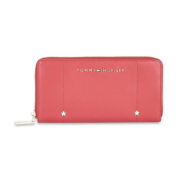 Tommy Hilfiger Kyro Women's Leather Wallet Red