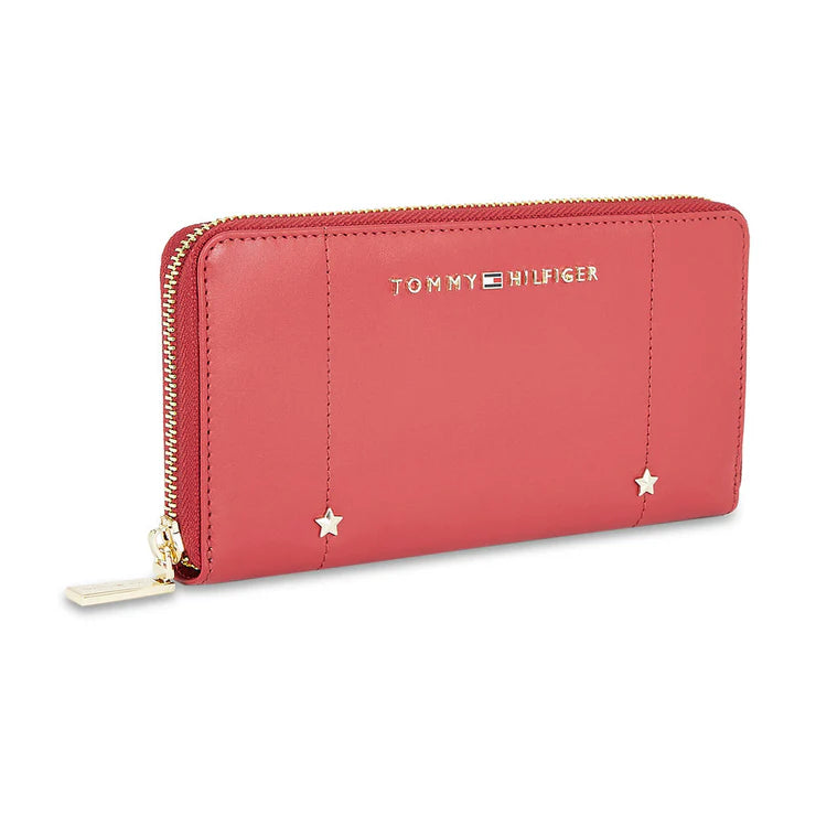 Tommy Hilfiger Kyro Women's Leather Wallet Red