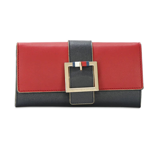 Tommy Hilfiger Zaliyah Flap Wallet Red