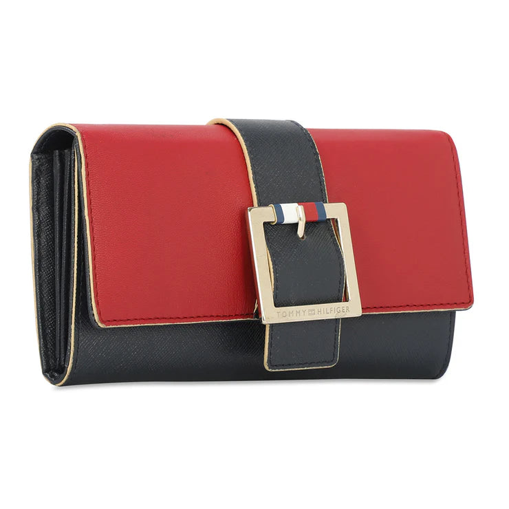 Tommy Hilfiger Zaliyah Flap Wallet Red