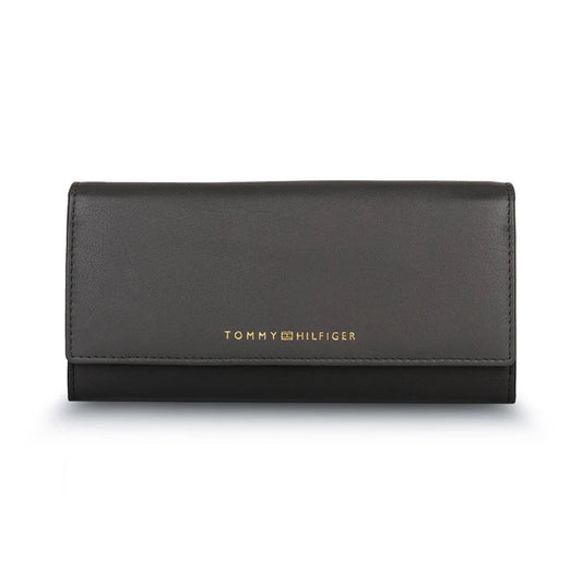 Tommy Hilfiger Taliyah Women's Leather Flap Wallet Grey