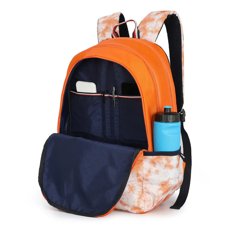 Tommy Hilfiger Cloudy Water-Resistant Laptop Backpack Orange