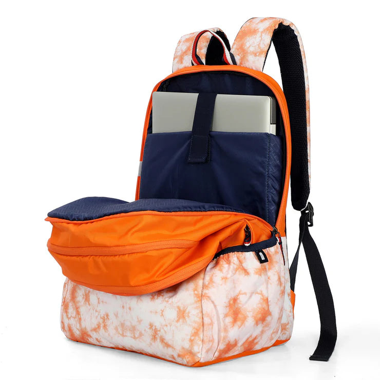 Tommy Hilfiger Cloudy Water-Resistant Laptop Backpack Orange