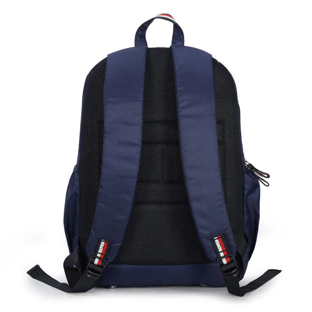 Tommy Hilfiger Milo Unisex Water-Resistant Laptop Backpack Navy+Light Blue