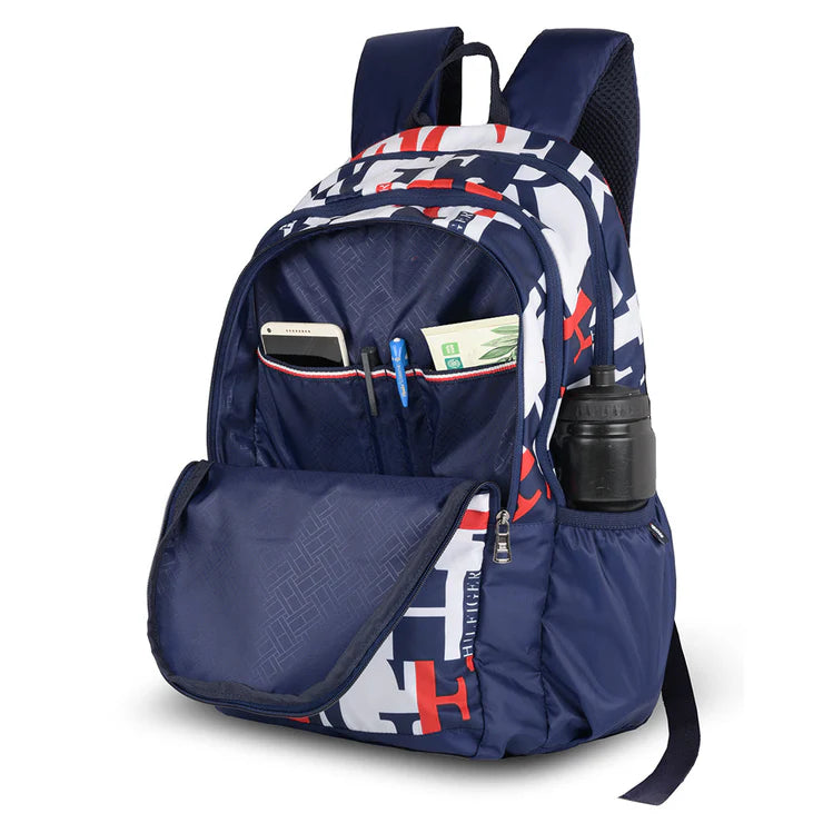 Tommy Hilfiger Majestic Unisex Water-Resistant Laptop Backpack Navy