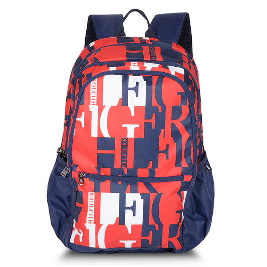 Tommy Hilfiger Majestic Unisex Water-Resistant Laptop Backpack Red