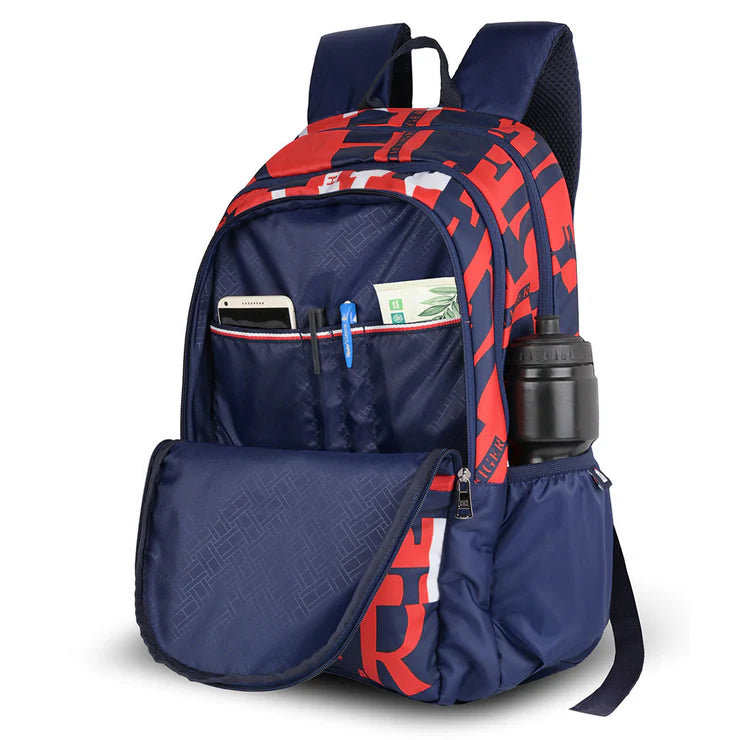 Tommy Hilfiger Majestic Unisex Water-Resistant Laptop Backpack Red