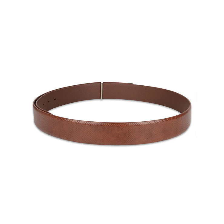 Tommy Hilfiger Yangy Pro Textured Men's Leather Belt Tan