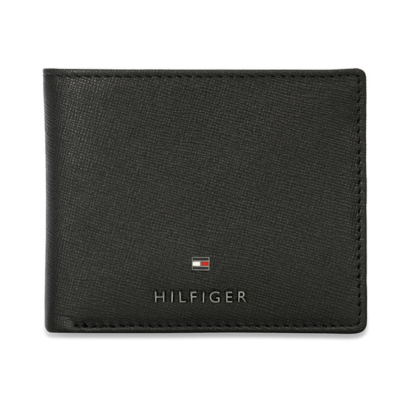 Tommy Hilfiger Riley Men's Leather Global Coin Wallet Black