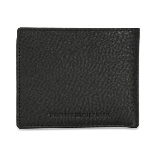 Tommy Hilfiger Riley Men's Leather Global Coin Wallet Black