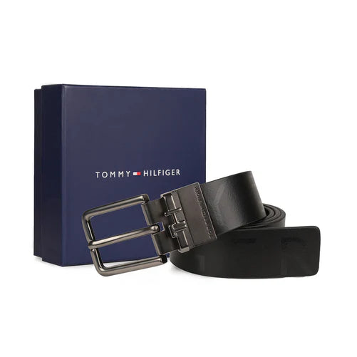 Tommy Hilfiger Sergio Men's Reversible Leather Belt Black+Brown