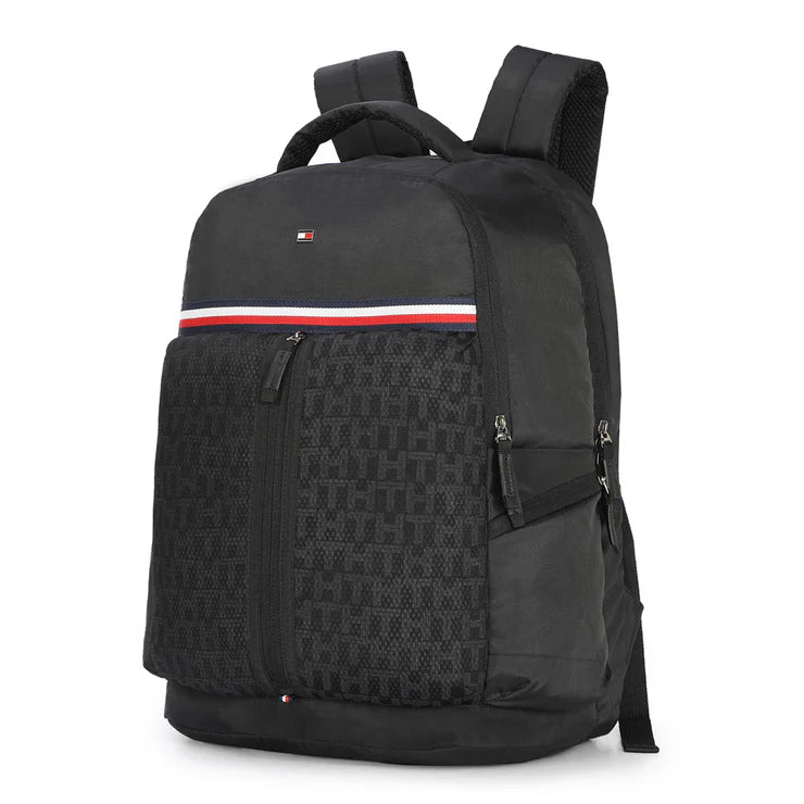 Tommy Hilfiger Dante Unisex Water-Resistant Laptop Backpack Black