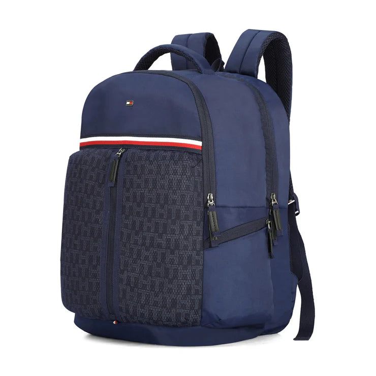 Tommy Hilfiger Dante Unisex Water-Resistant Laptop Backpack Navy