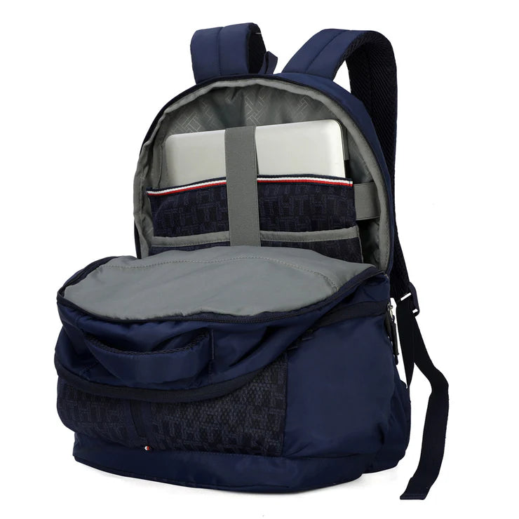 Tommy Hilfiger Dante Unisex Water-Resistant Laptop Backpack Navy