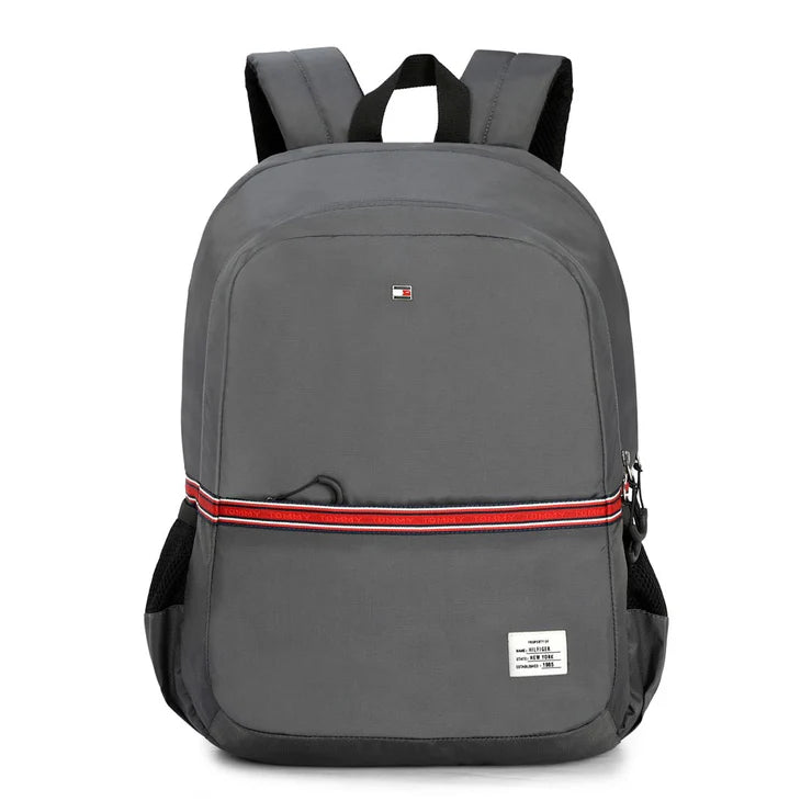 Tommy Hilfiger Emanuel Unisex Water-Resistant Laptop Backpack Granite Grey