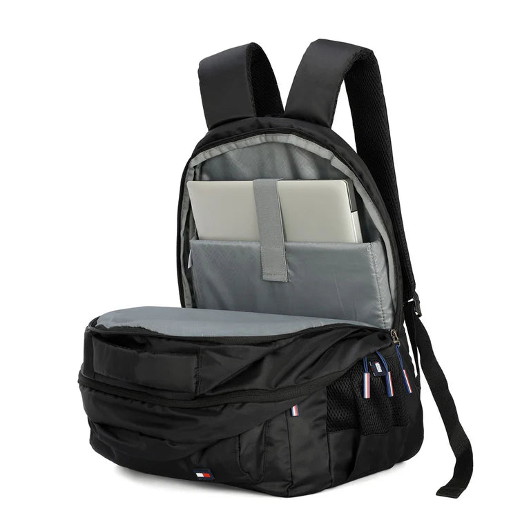 Tommy Hilfiger Jadon Unisex Water-Resistant Laptop Backpack Black