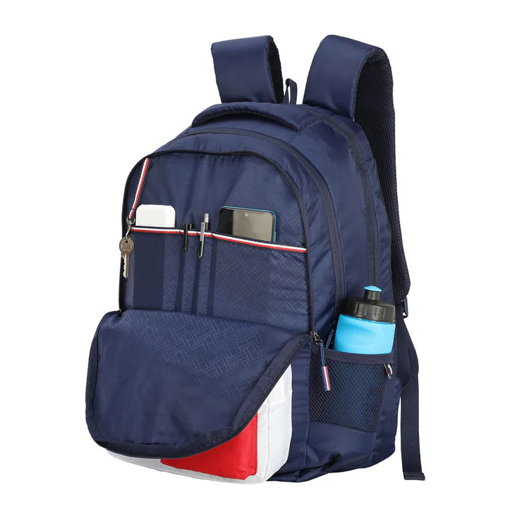 Tommy Hilfiger Rex Unisex Water-Resistant Laptop Backpack Navy