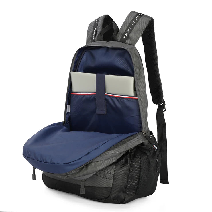 Tommy Hilfiger Draven Water-Resistant Laptop Backpack Grey