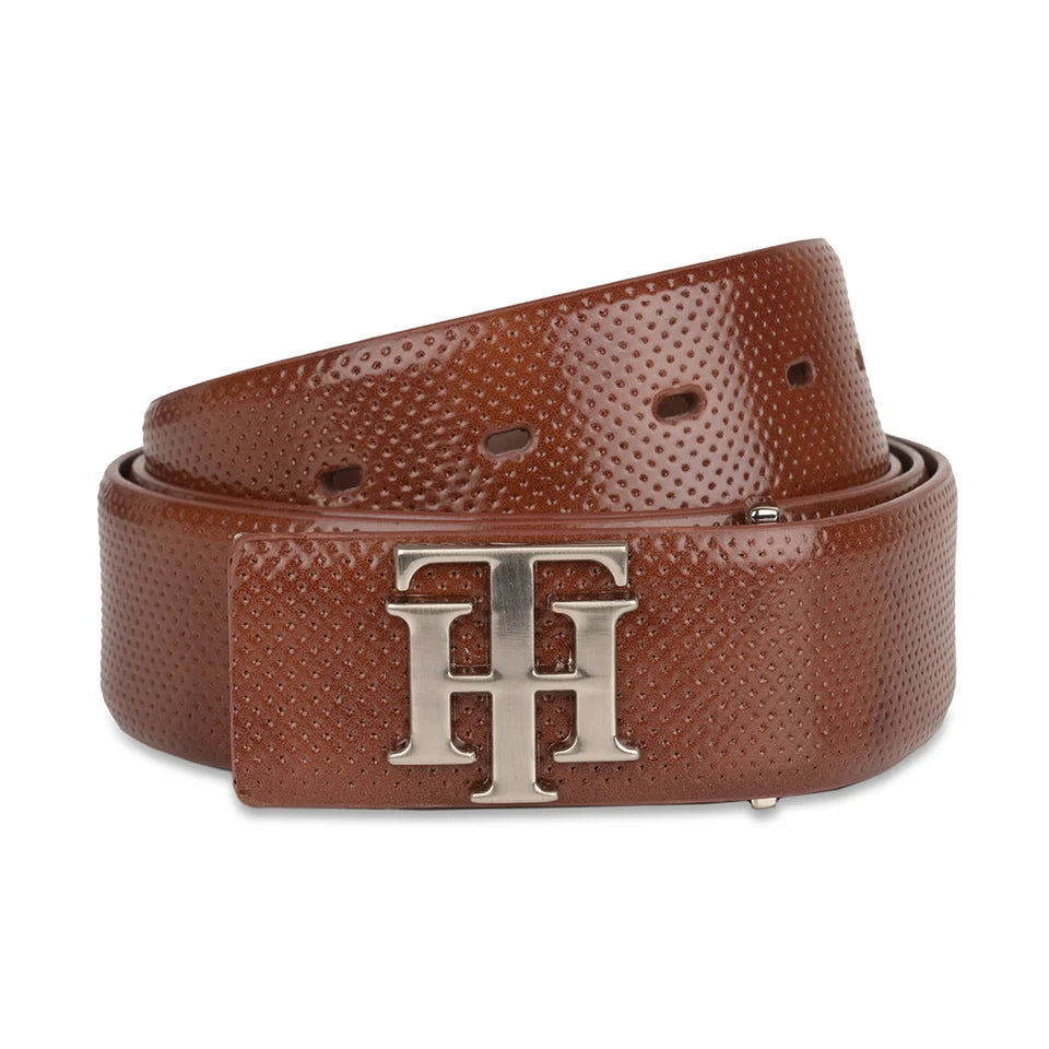Tommy Hilfiger Nebraska Gift Set Belt + Wallet Tan
