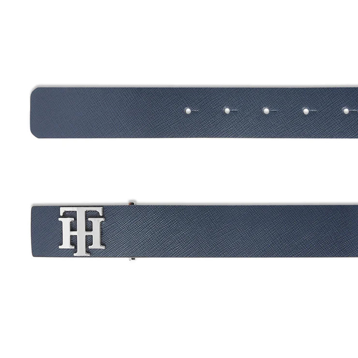 Tommy Hilfiger Timber Men's Leather Belt Navy