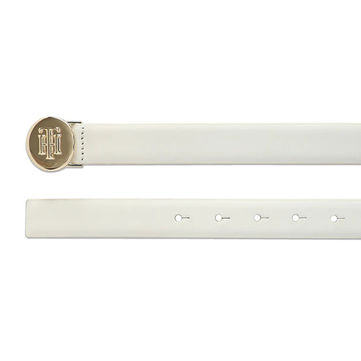 Tommy Hilfiger Nagisa Women's Leather Non Reversible Belt White