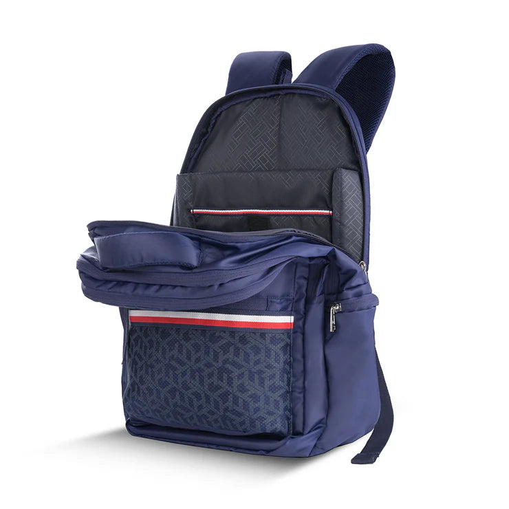 Tommy Hilfiger Deon Unisex Polyester 14 Inch Laptop Backpack Navy