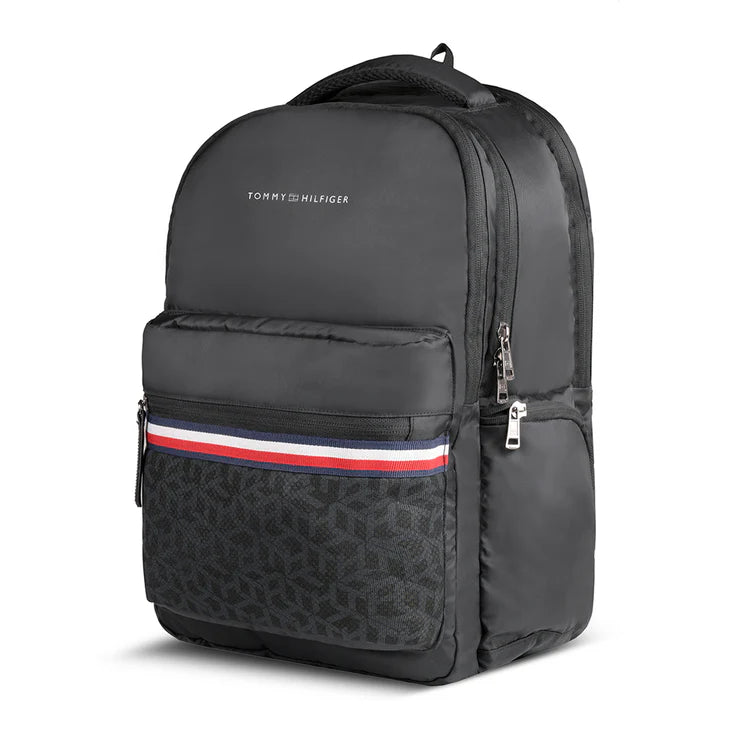 Tommy Hilfiger Deon Unisex Polyester 14 Inch Laptop Backpack Black