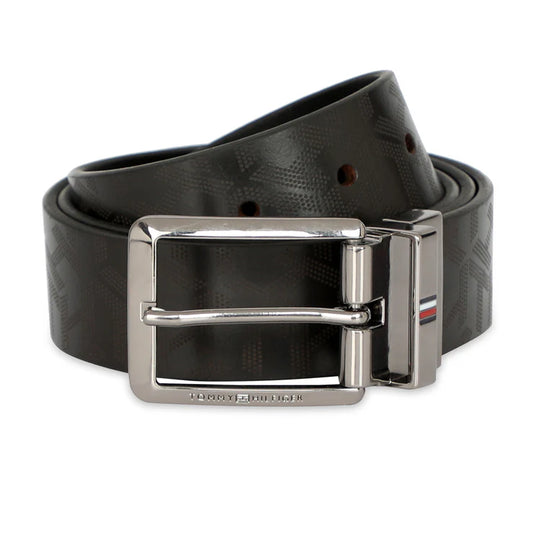 Tommy Hilfiger Honor Men's Leather Reversible Belt Brown+Brown