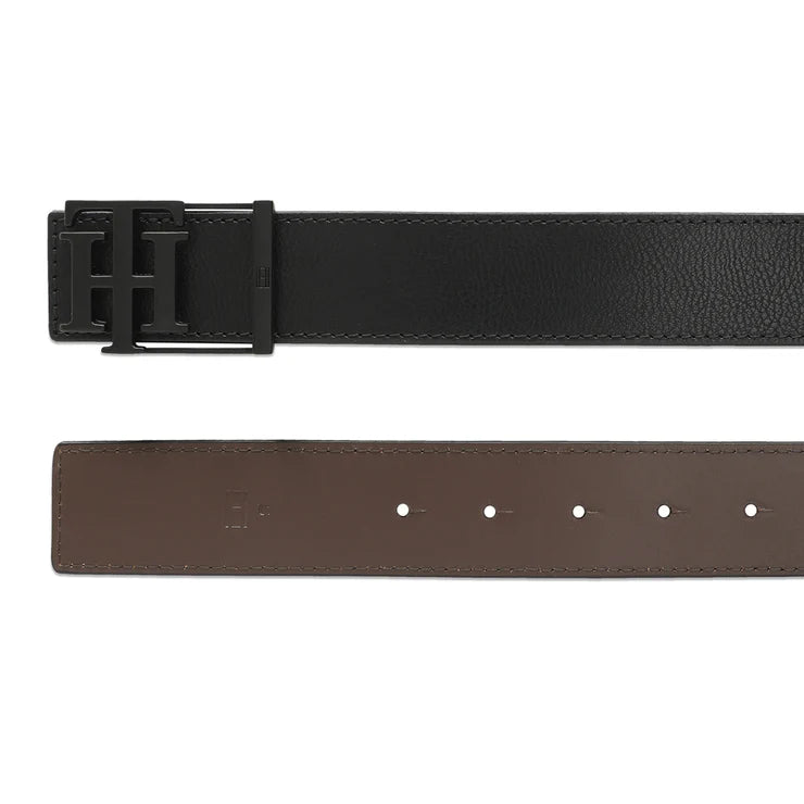 Tommy Hilfiger Lydia Men's Leather Reversible Belt Black+Brown